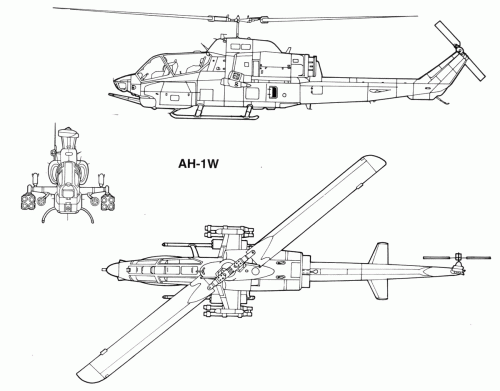 AH-1W wireframe
